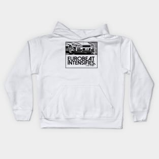 EUROBEAT INTENSIFIES - SKYLINE GTR R34 Kids Hoodie